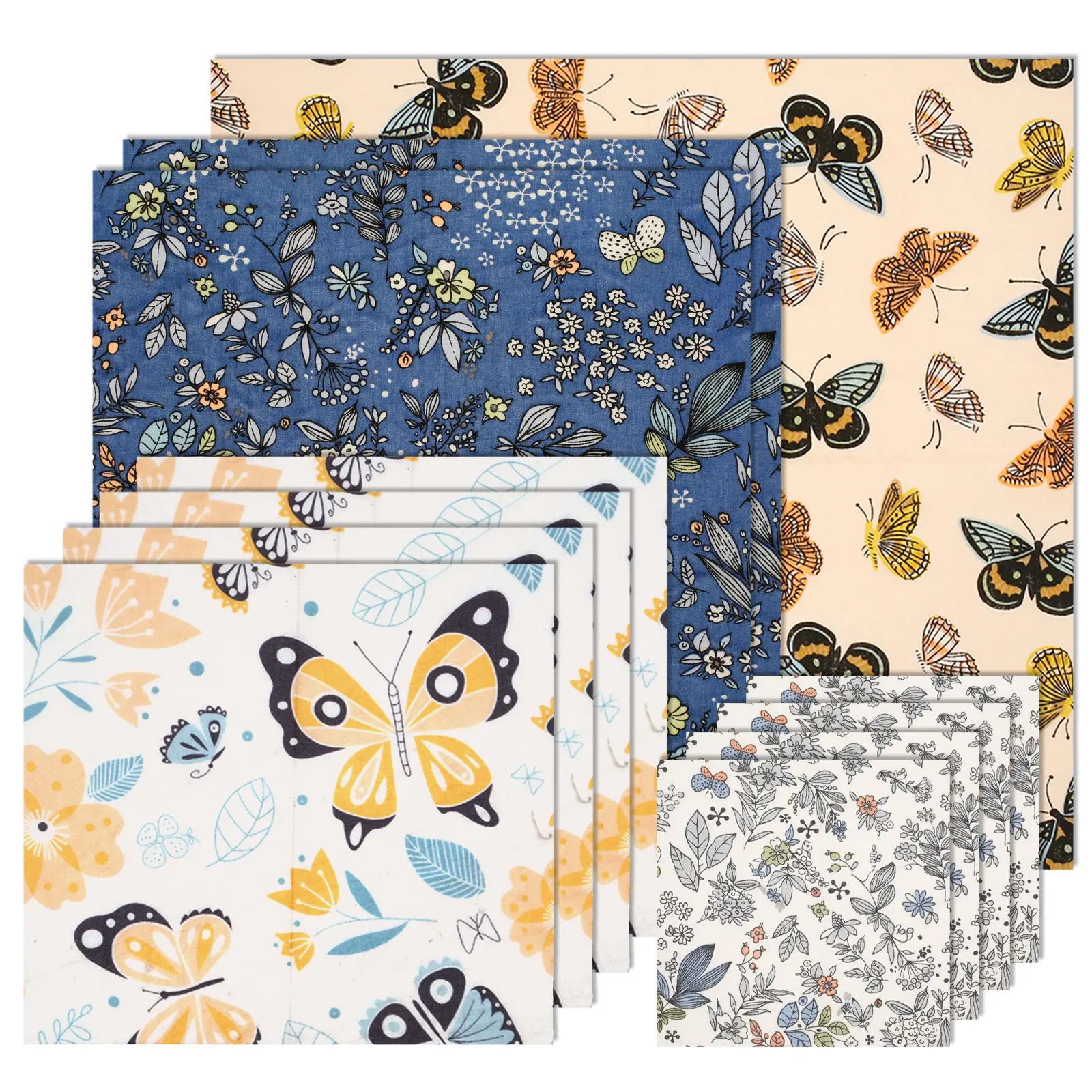 Beeswax Wrap Reusable - مجموعة من 11 قطعة من أغطية
