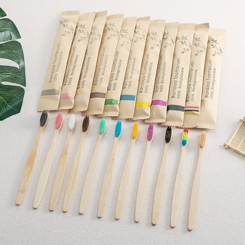 10 عبوات فرشاة أسنان من الخيزر - مراجعة Bamboo Toothbrush Set وسعره