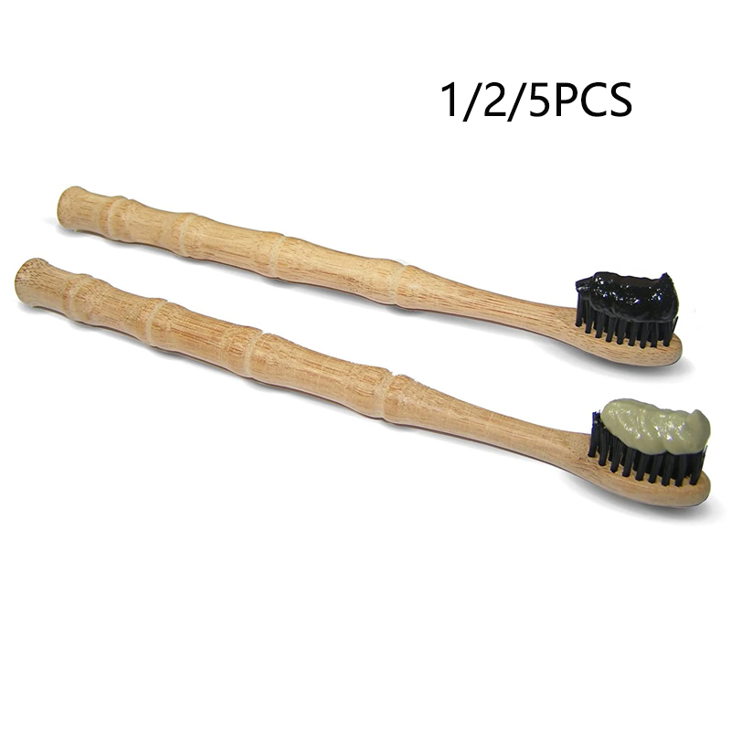 1/2/5 قطعة الطبيعية القابلة لل - مراجعة Bamboo Toothbrush Set وسعره