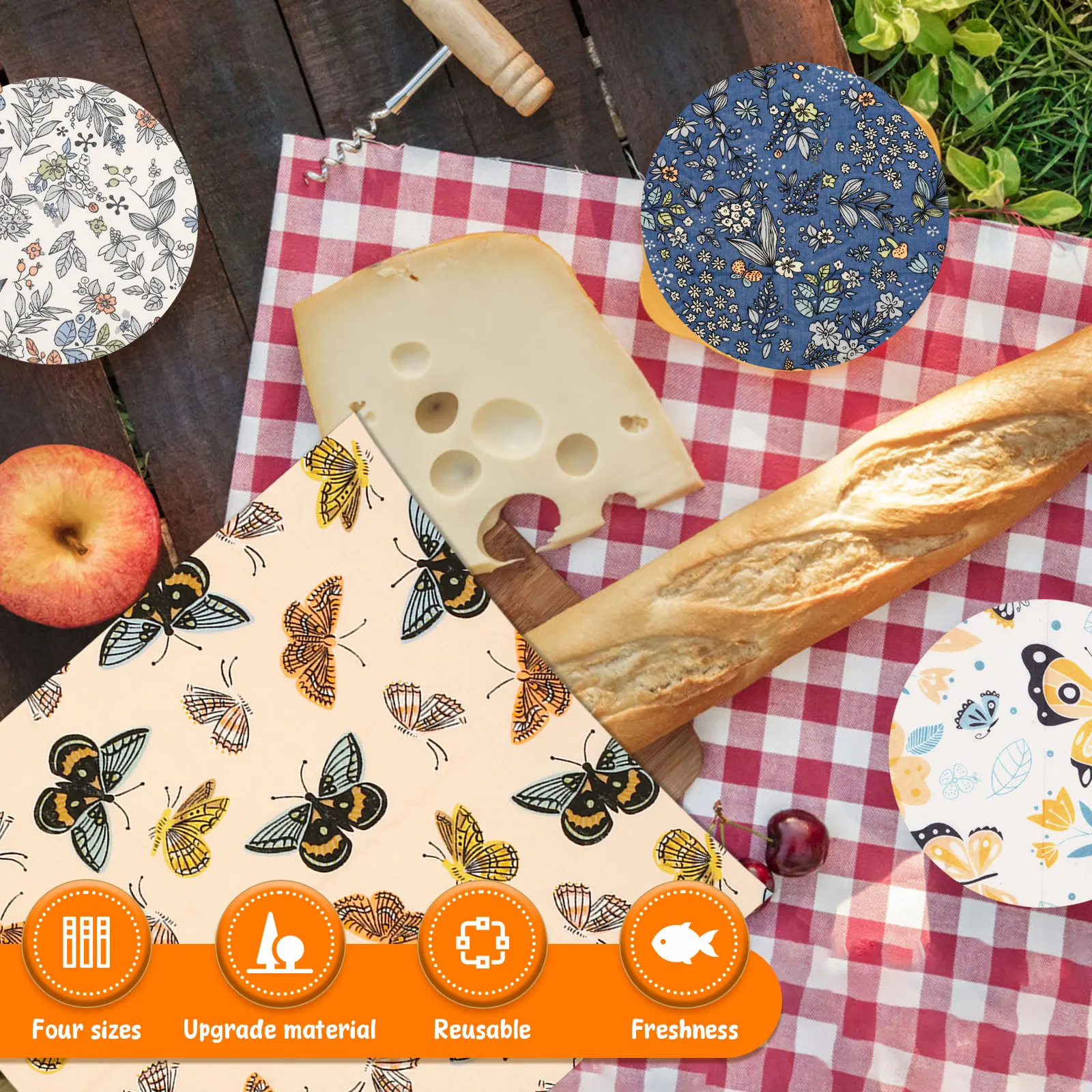 مجموعة من 11 قطعة من أغطية الط - مراجعة Beeswax Wrap Reusable وسعره